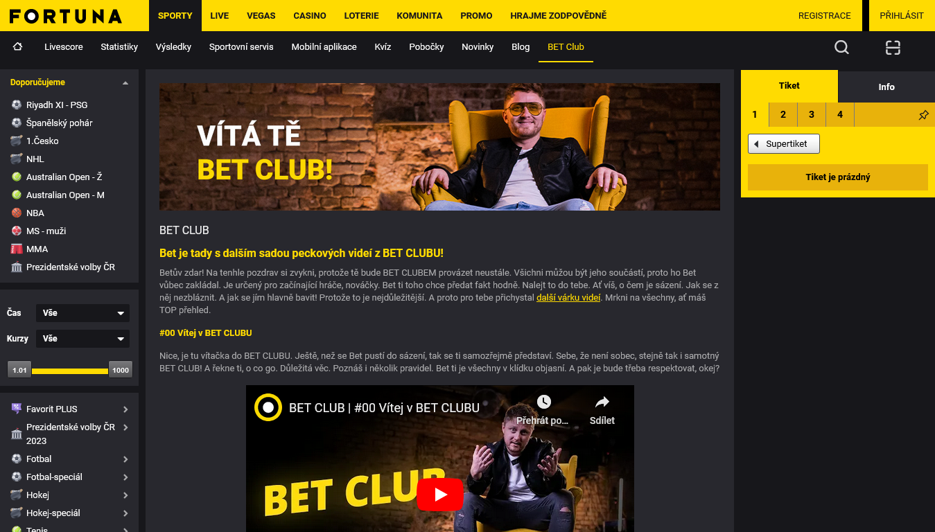 Fortuna - Bet Club